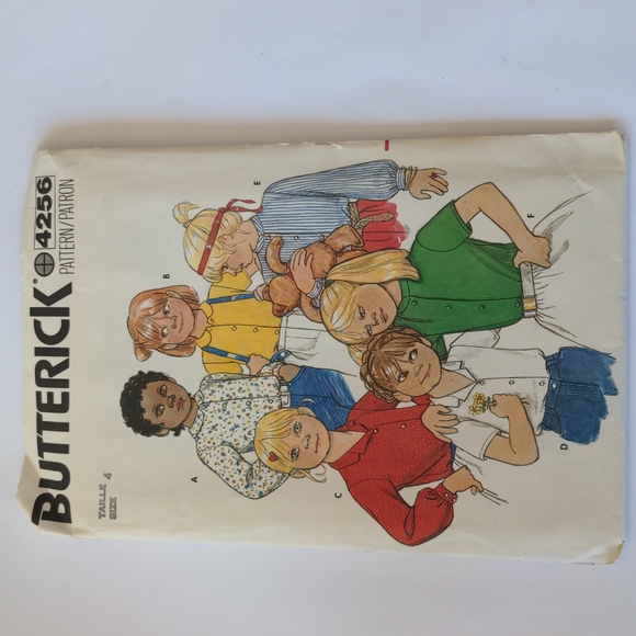 Butterick 4256 vintage tops sewing pattern - Picture 7 of 8